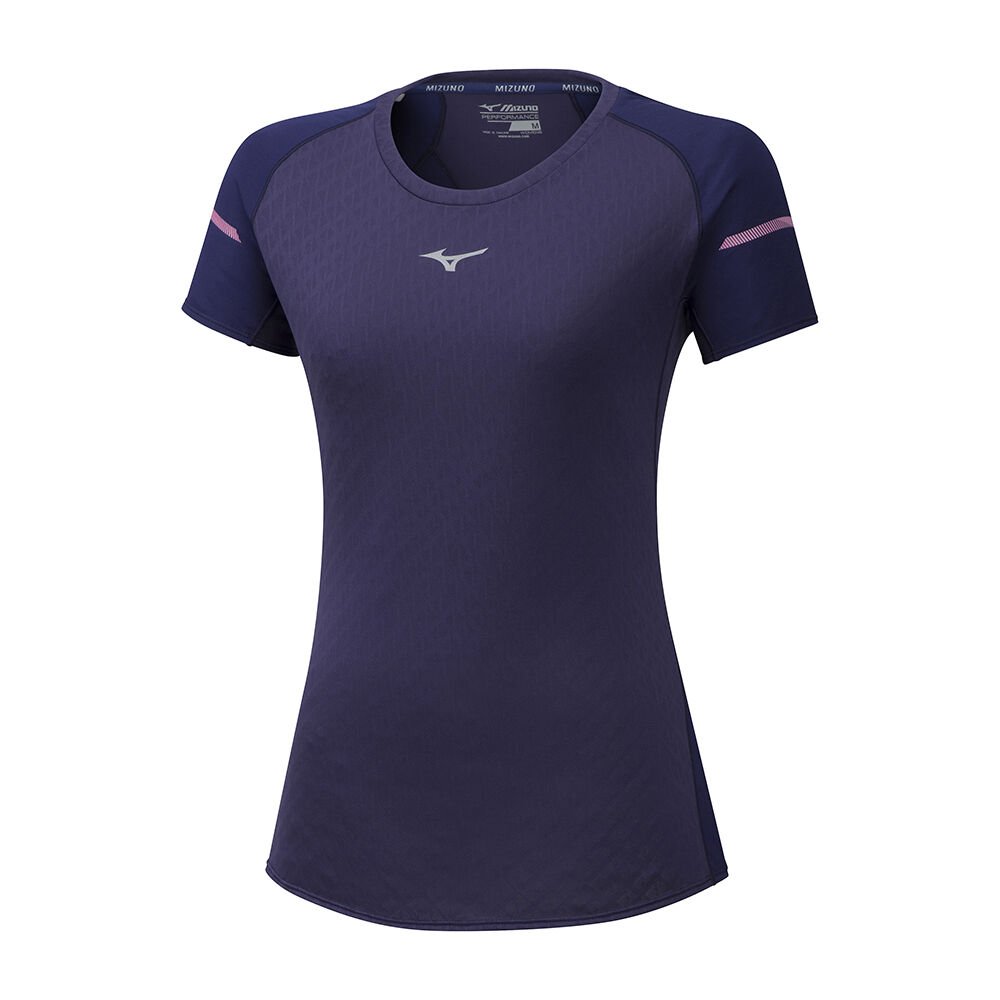 Mizuno Women's Alpha Running T-Shirts Purple (J2GA971312-CKV)